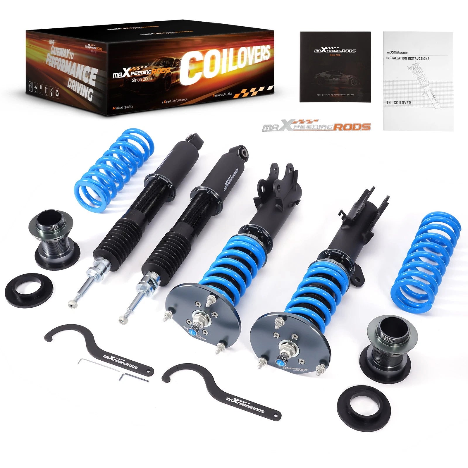 Adjustable Coilover Shocks Struts Suspension Kit for Chevrolet Cruze (2016–2019)