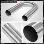 180 Degrees U-Bend Exhaust Pipe for Universal Fit (2" OD, 18-Gauge)