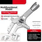 Compact Pipe Wrench 19.3 x 6.8 x 5.5 cm Chrome Vanadium