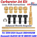 Jet Kit for Suzuki DRZ400S DRZ400SM (2000–2024) Fits Kawasaki KLX400SR Mikuni