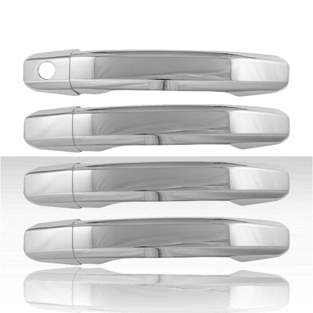 4dr Door Handle Cover Set for 2015-2020 Chevy Tahoe Base Model - Chrome