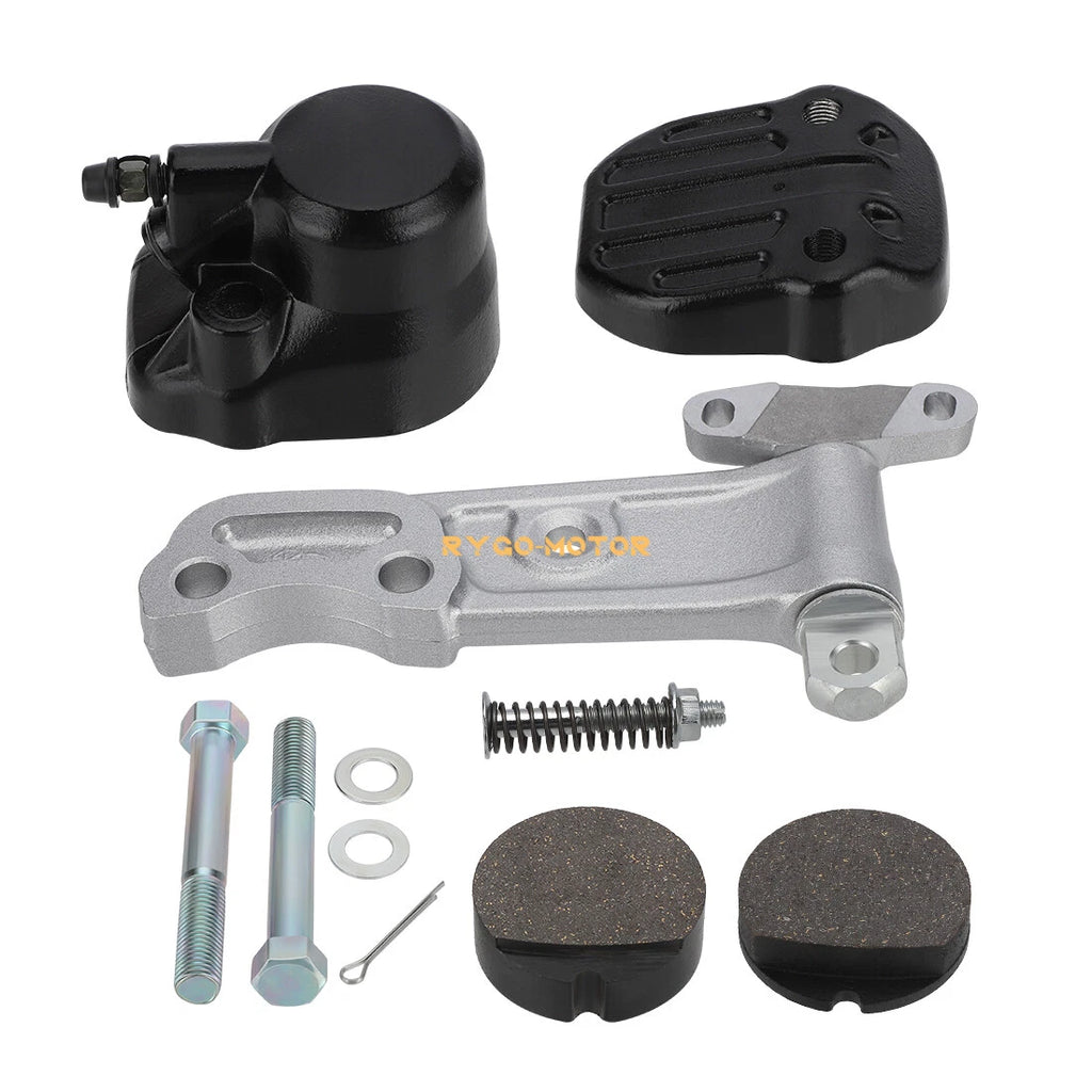 Front Brake Caliper & Holder Kit Assembly w/Pads for Honda CB360/400F/450/500/550 (1974–1978)