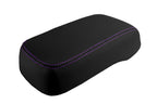 Leather Console Lid Armrest Cover for Hummer H3 (2005–2010) Purple Stitch