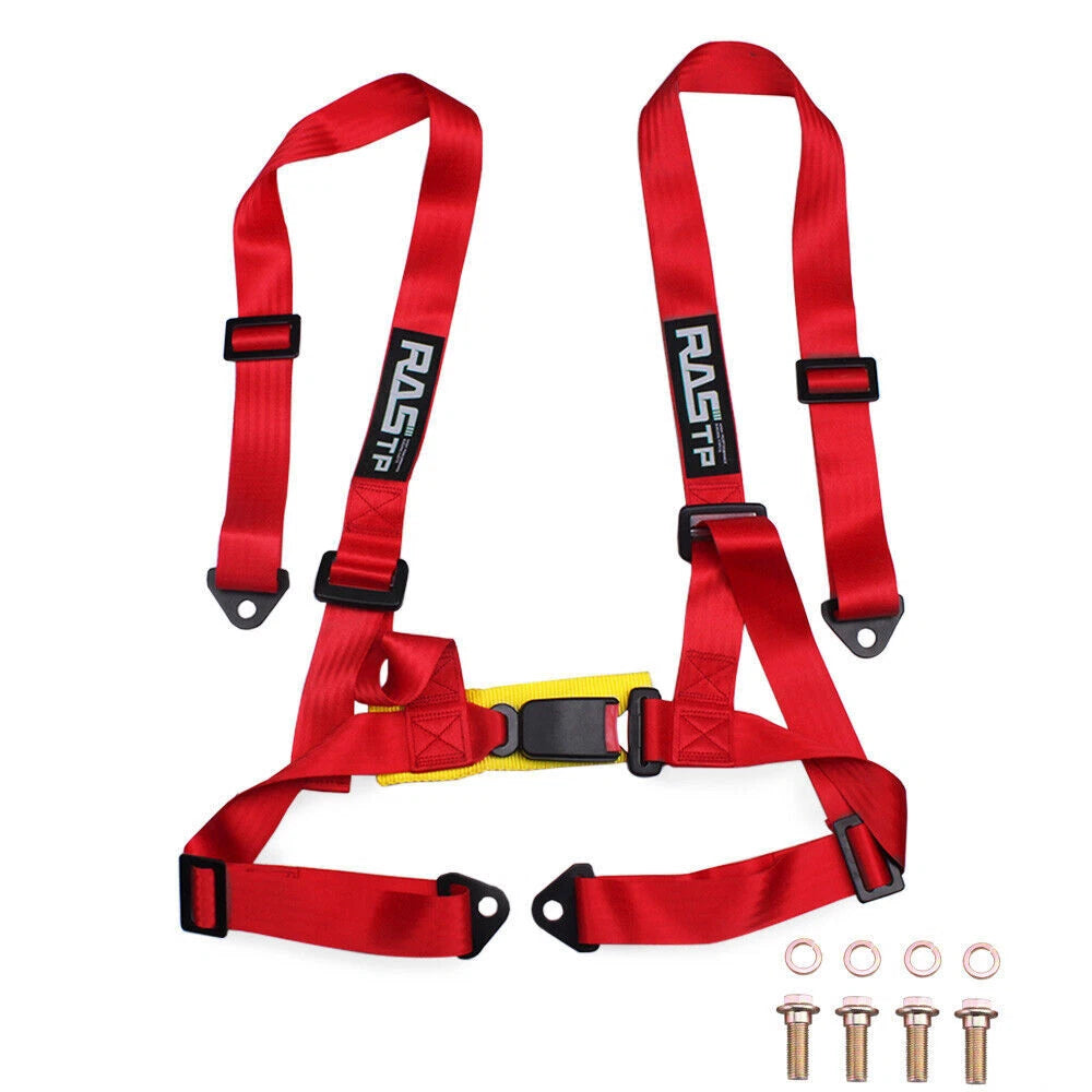2" Adjustable 4 Point Racing Harness for JDM Seat Belt Safety
