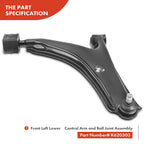 2X Front Lower Control Arm with Ball Joint for Chevrolet Metro (1998-2001)