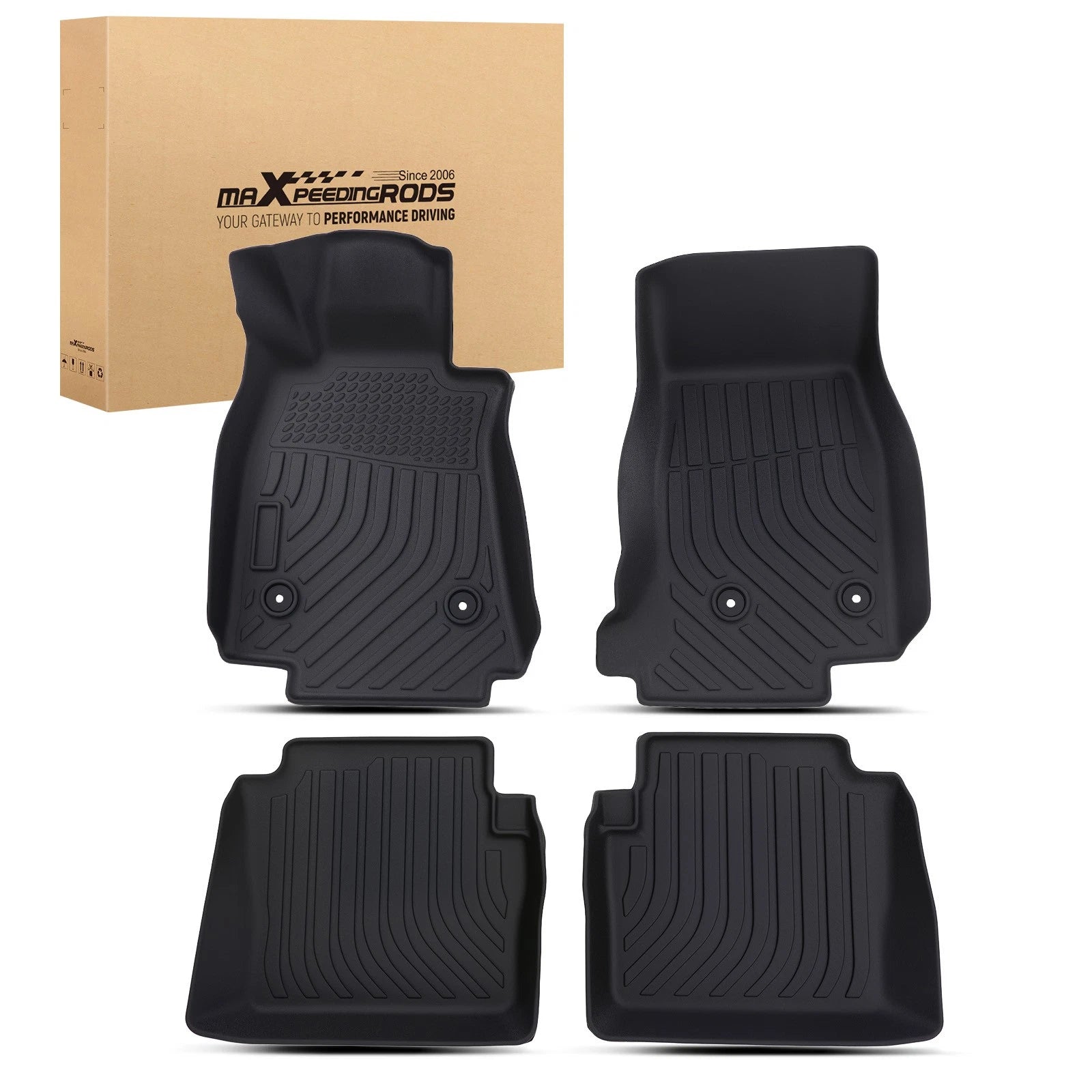 Set of 2 Waterproof All Weather Floor Mats for Cadillac CT5 (2020–2025)