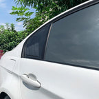 2 x Gloss Black Rear Side Glass Shutter Covers for Car