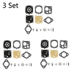 Set of 3 Carburetor Carb Kits for Tillotson Homelite X-12 Super XL (RK-23HS, RK-17HS)
