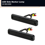 Set of 2 Front Amber LED Fender Side Marker Signal Lights for Hummer H2 (2003–2009)