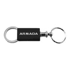 Black Anodized Aluminum Valet Keychain - Officially Licensed for Nissan Armada