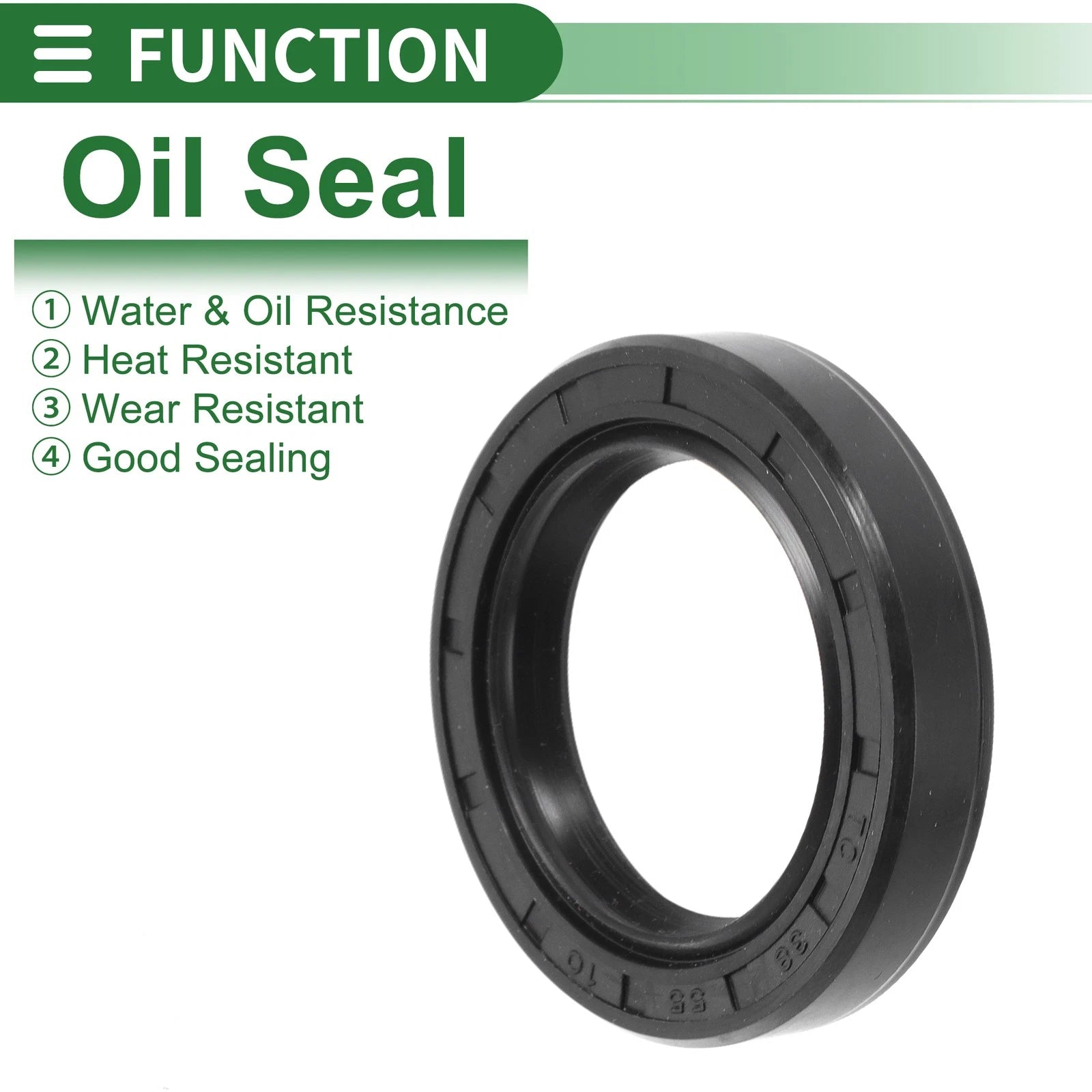 Set of 5 Oil Seal Rotary Shaft Seal NBR Rubber 38x55x10mm