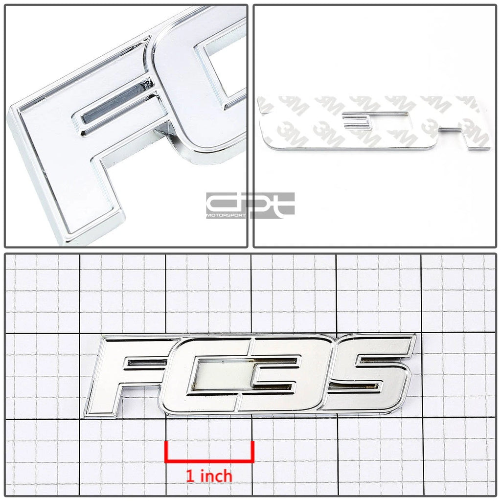 Chrome Bumper Trunk Grill Emblem Decal Badge for Mazda RX-7 FC3S (1986–1991)
