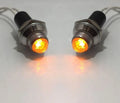 Amber Pilot Dash Indicator Warning Light 12V for Classic Hot Rod (–)