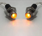 Amber Pilot Dash Indicator Warning Light 12V for Classic Hot Rod (–)