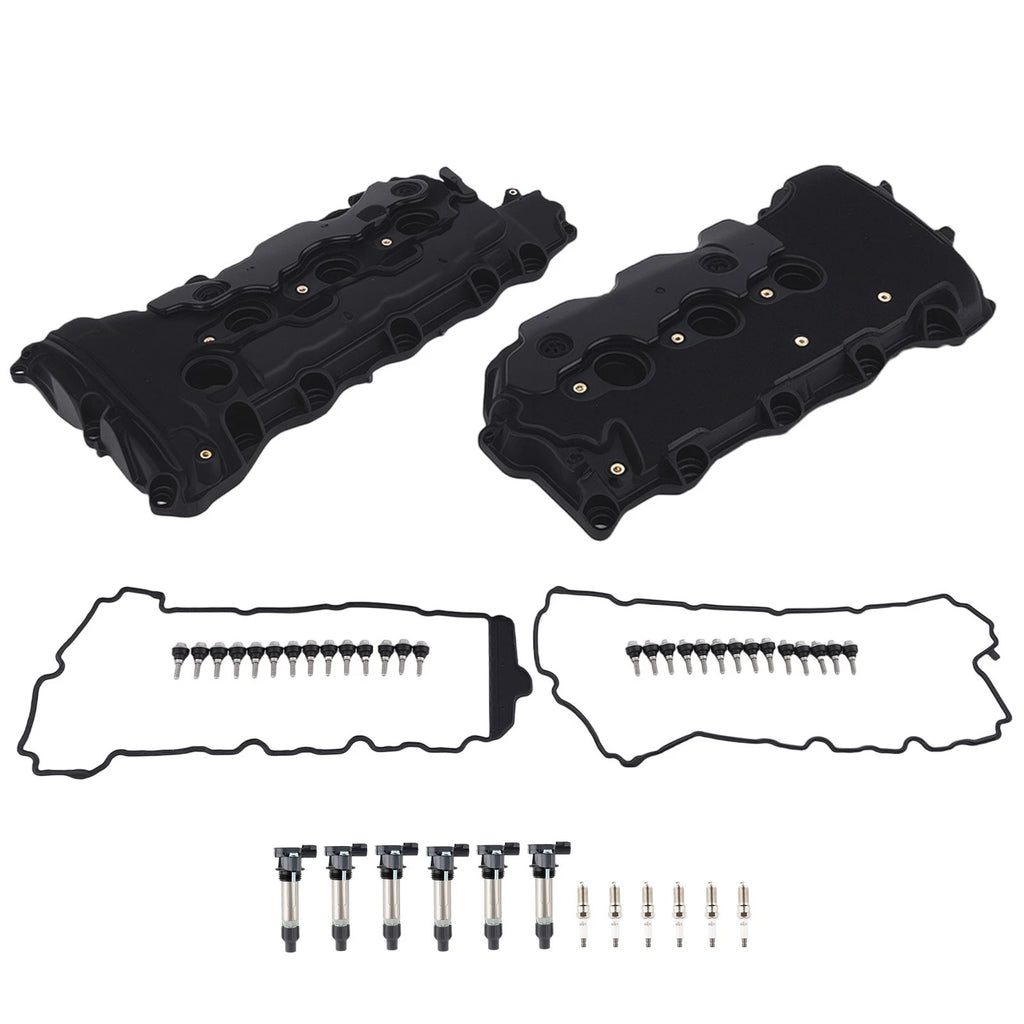 2X Valve Cover + 6X Ignition Coils for GMC Acadia Terrain (2009–2017)