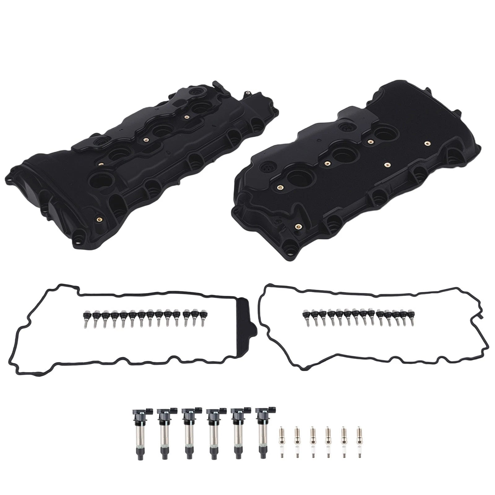 2X Valve Cover + 6X Ignition Coils for GMC Acadia Terrain (2009–2017)