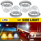4X 17LED Amber White Watermelon Lights for Semi Trailer Truck (EV)