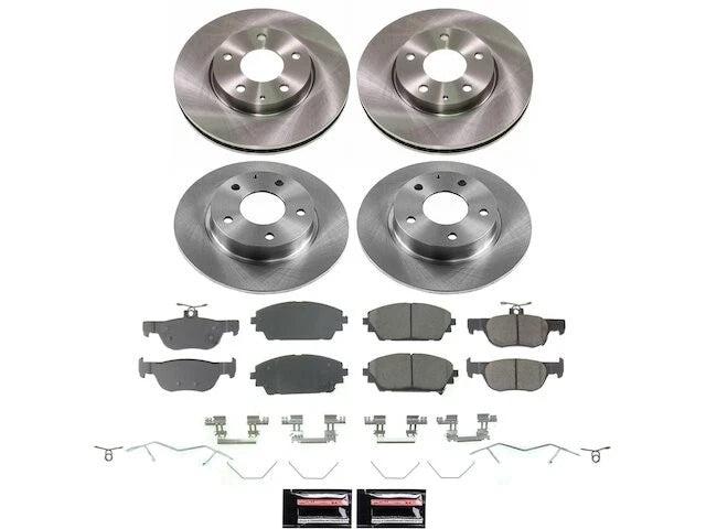 Front and Rear Brake Pad and Rotor Kit for Mazda 3 (2019–2024) PK629XX