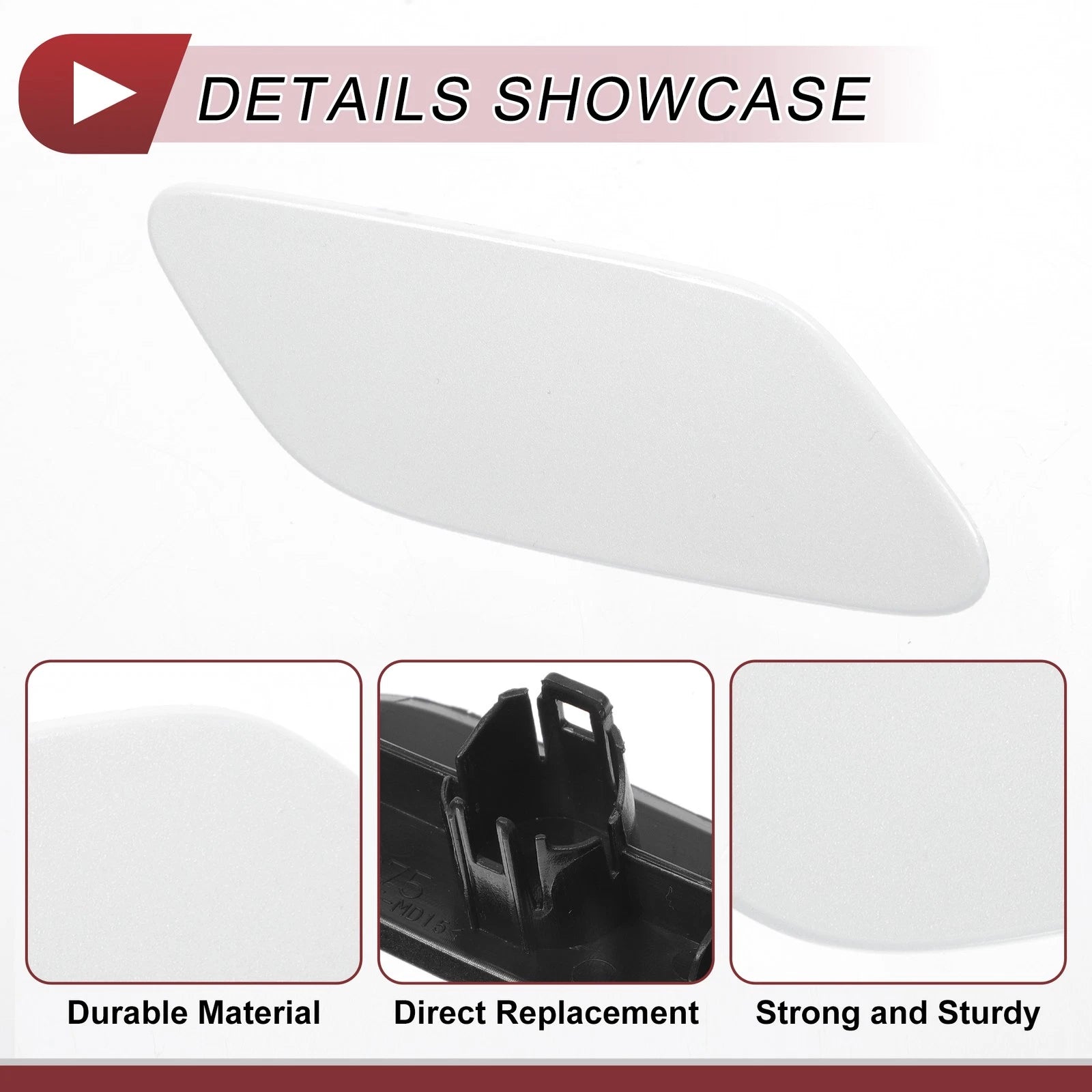 Front Right Washer Nozzle Cover Cap for Lexus RX350 (2019–2022) White