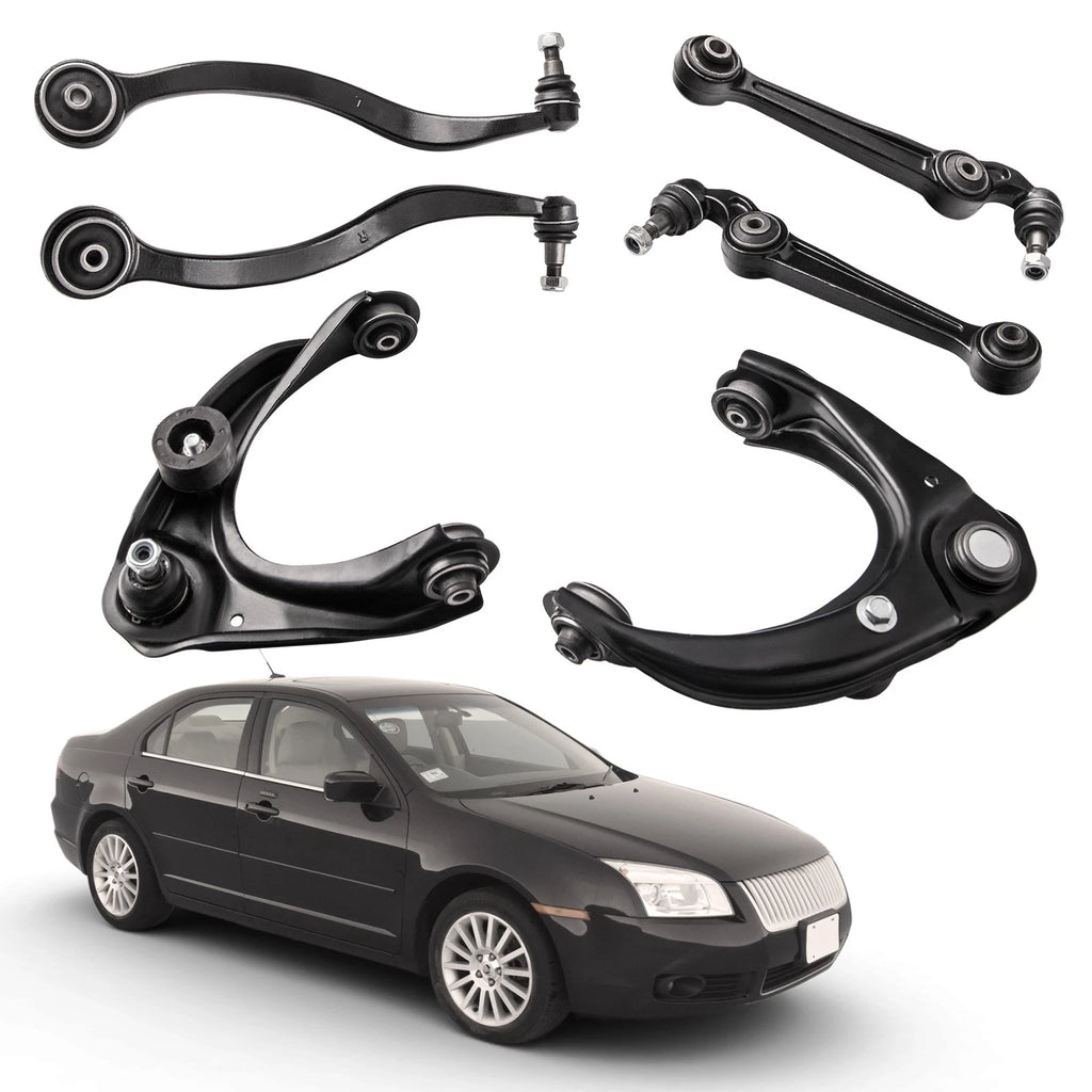 6X Front Upper & Lower Control Arm Suspension Kit for Ford Fusion (2007–2012)