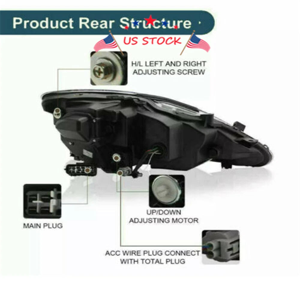 Pair LED Projector Headlights for Lexus IS 350 IS 250 (2006-2012)