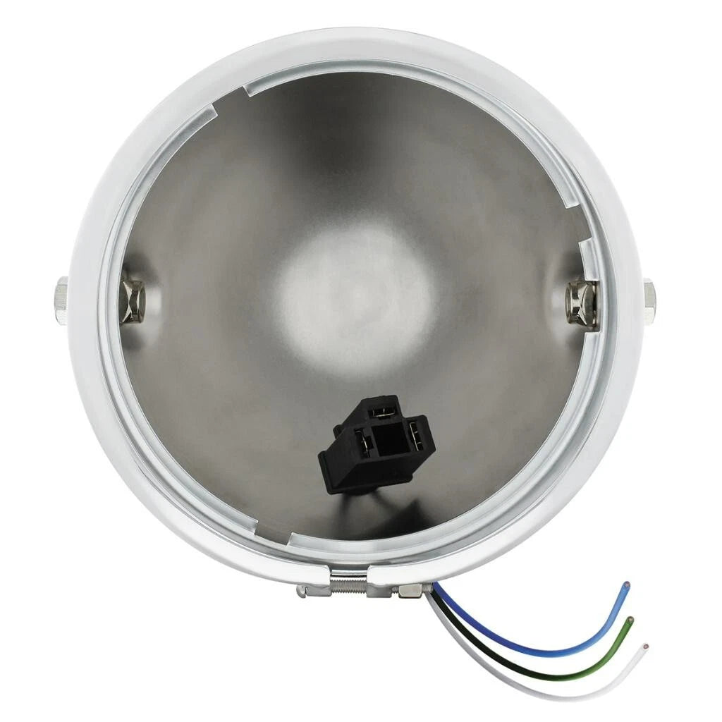 Motorcycle Headlamp Housing Bucket Chrome Side Mount for 5-3/4 Inch (2000–2025)