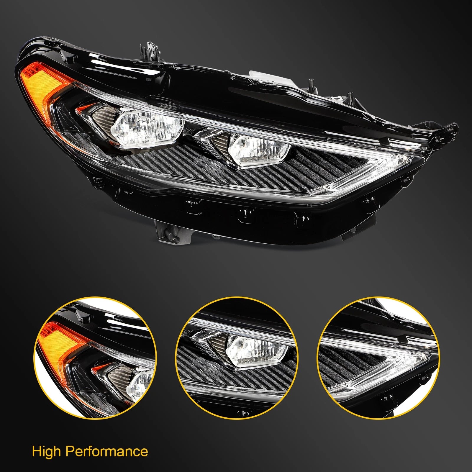 Full LED Headlight w/Projector for Ford Fusion (2017–2020)