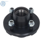 2X 4 Lug Trailer Hub Kit for 2000lbs Axle & Bearing Kit (1" Spindle)