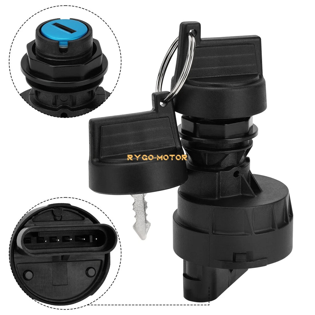 Ignition Key Switch 4 Position 5 Pin Sealed for Polaris Ranger XP 1000 (2022–2024)