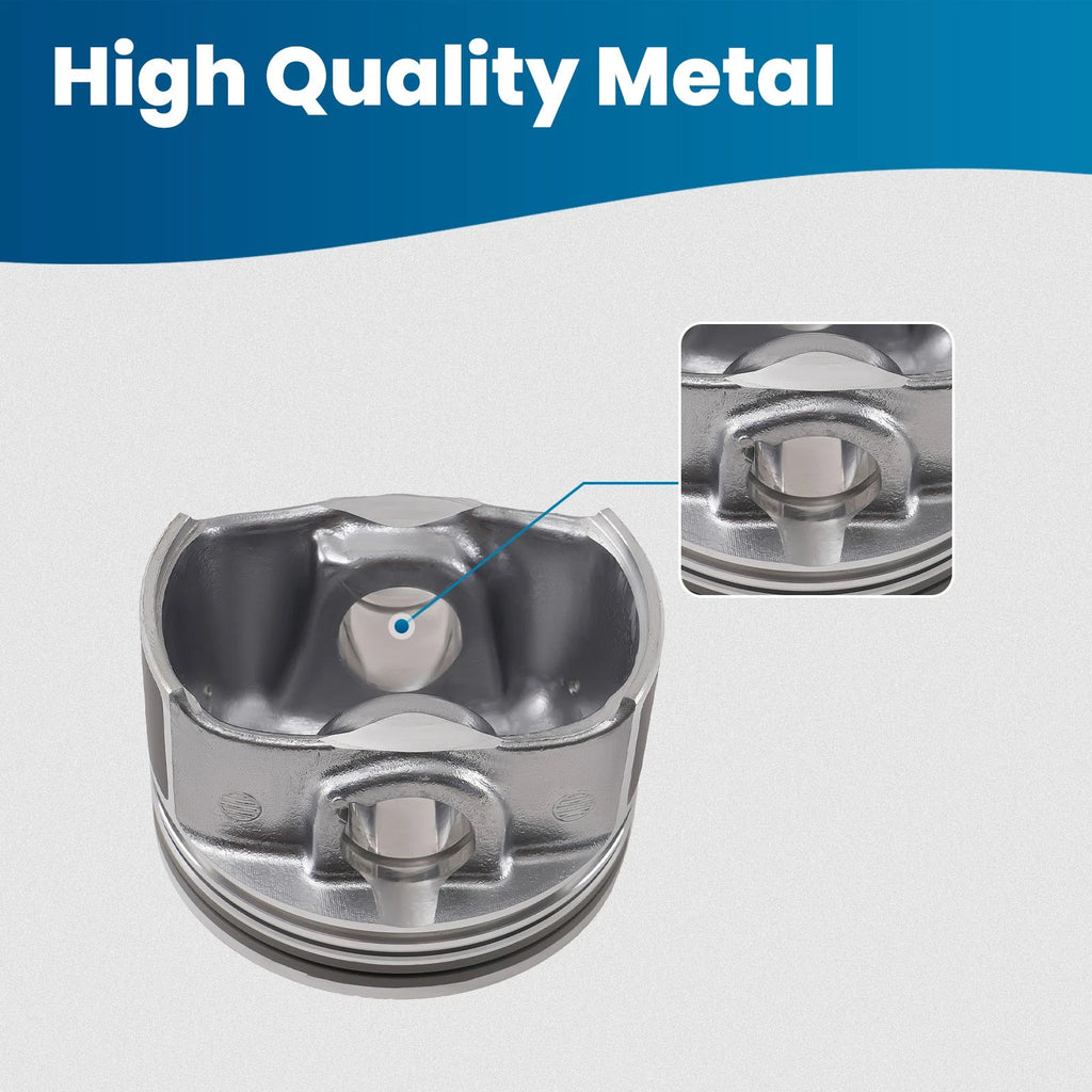 Set of 4 Pistons & Rings Kit for Chevy Cruze Sonic Trax Encore (2011–2021)