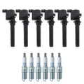 Set of 6 Ignition Coils & NGK Laser Platinum Spark Plugs for Mazda 6 (2003–2008)