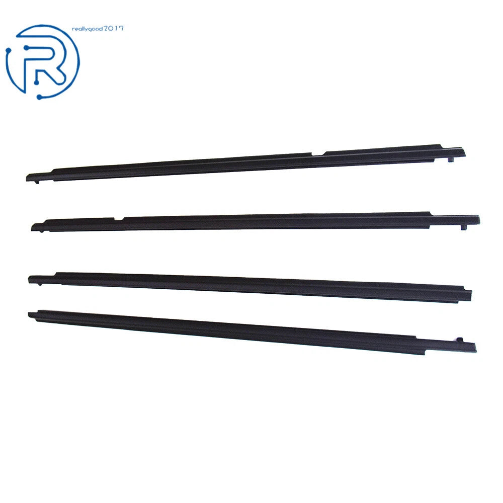 Set of 4 Weatherstrip Window Moulding Trim Seal for Toyota Corolla (2009–2012)