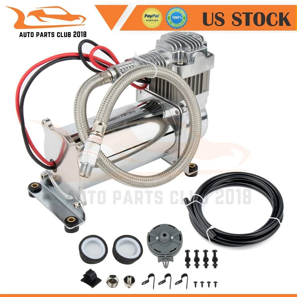 12V 200PSI Air Compressor for Train Horns Bag Suspension (Heavy Duty)