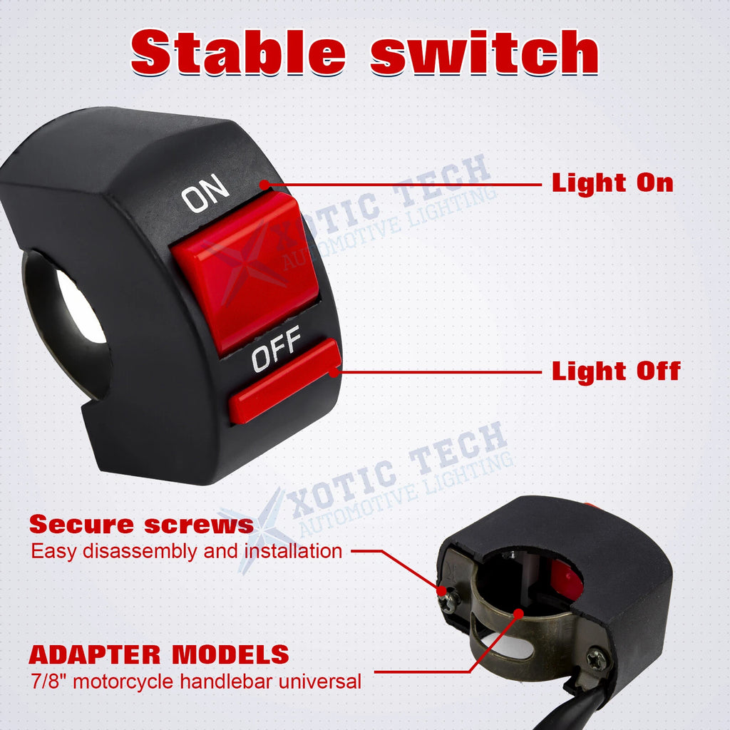 Handlebar Kill Switch Headlight Toggle for Taotao U5 U7 U2 (2011-2024)