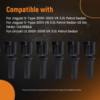 Set of 6 Coilpacks for Jaguar S-Type V6 3.0L (2000–2003) 1W4U13A366AA AJ86929