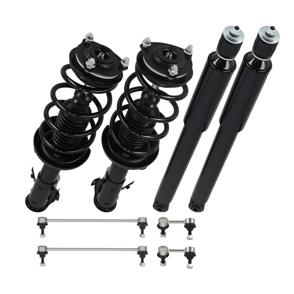 Front Struts & Rear Shocks with Sway Bar for Honda Civic Coupe (2013–2015)