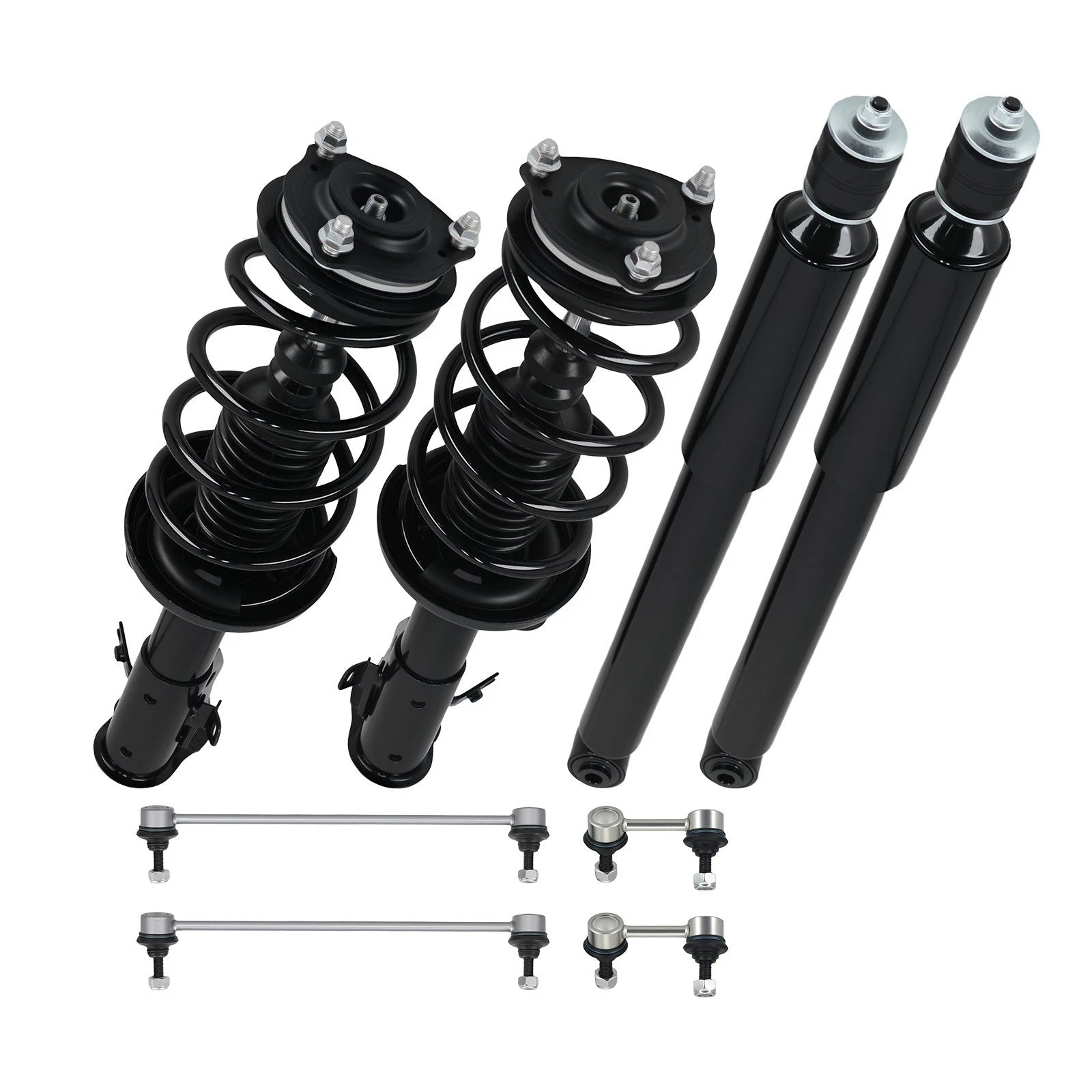 Front Struts & Rear Shocks with Sway Bar for Honda Civic Coupe (2013–2015)