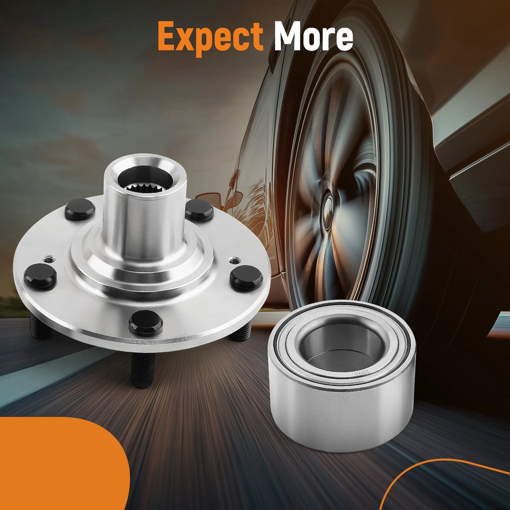 Set of 2 Front Left Right Wheel Hub & Bearing for Honda Civic (2006–2011) 510089H
