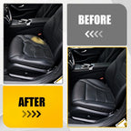 Front Driver Bottom Seat Cover for Mercedes Benz C300 (2015–2021) Black Leather