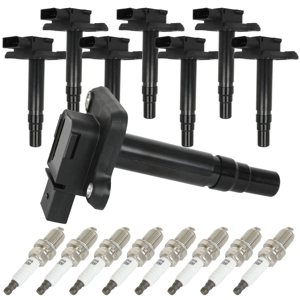 Set of 8 Ignition Coils & 8 Spark Plugs for Audi A4 TT Quattro Volkswagen Beetle (1.8L)