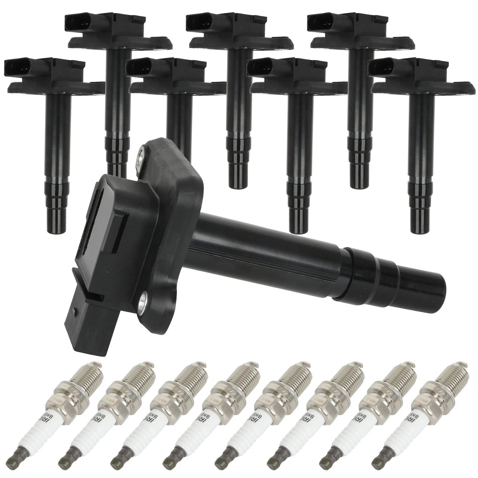 Set of 8 Ignition Coils & 8 Spark Plugs for Audi A4 TT Quattro Volkswagen Beetle (1.8L)