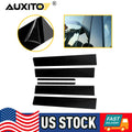 Set of 6 Black Window Pillar Posts for Toyota Corolla (2009–2013)