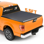 4-Fold Soft Tonneau Cover for Ford F150 Crew Cab (2015-2026) Quick Install
