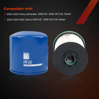 Set of 2 Fuel Filters for 2020-2024 Chevy Silverado GMC Sierra TP1015 PF26