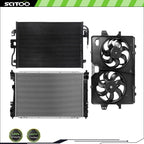 Cooling Fan Radiator AC Condenser Kit for Mercury Mariner (2008–2011)