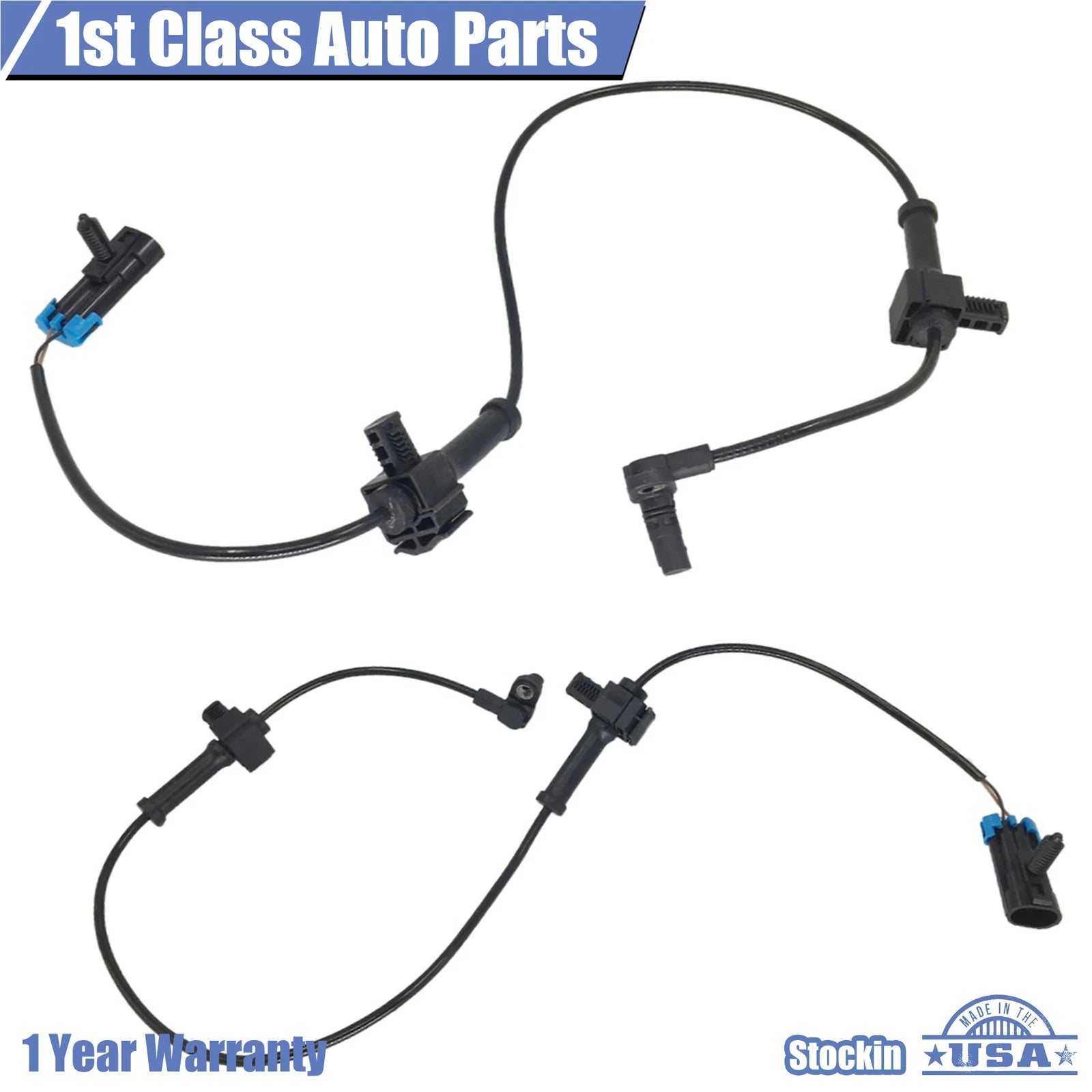 Set of 2 ABS Wheel Speed Sensors for Silverado 1500 LT/Sierra 1500
