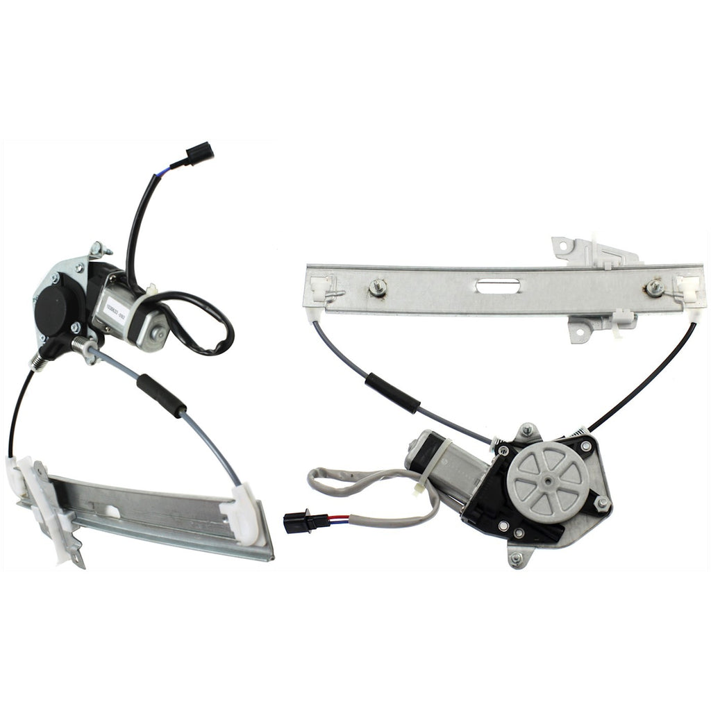 Set of 2 Window Regulators for Rear Glass Driver & Passenger Side