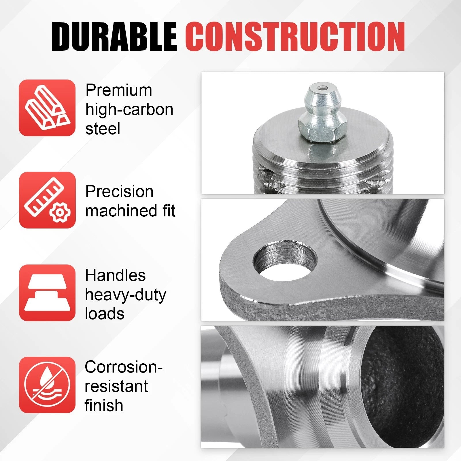 2 Pack E-Z Lube Spindles with Brake Flange for 3500 lb Axle