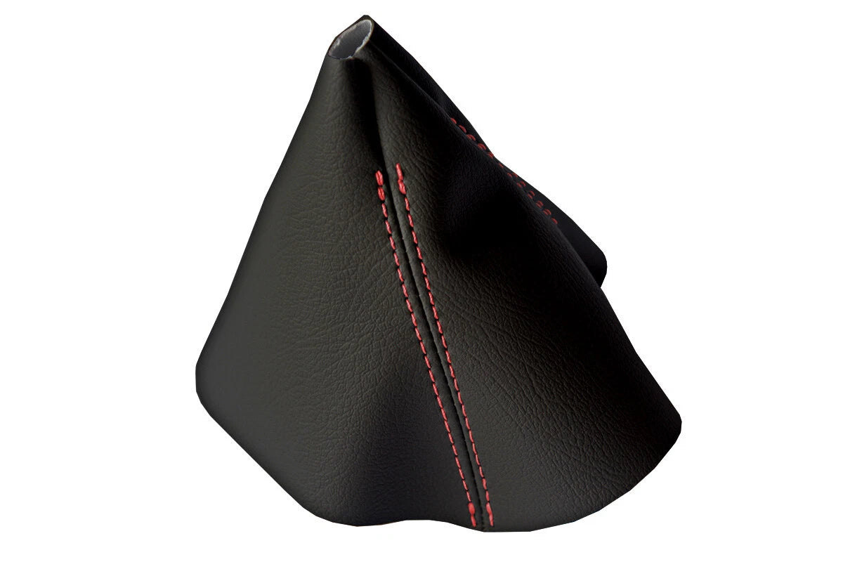 Leather Manual Shift Boot Cover for BMW F30 F31 F32 F33 (2014–2019) Red Stitch