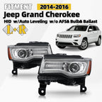 HID/Xenon Headlight Pair for Jeep Grand Cherokee (2014–2016) W/O AFS